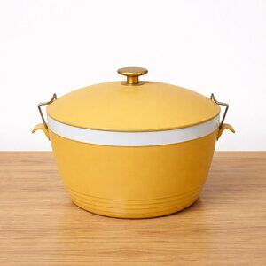 SUNFROST | Vintage White & Yellow Therm-O-Ware Insulated Melamine Bowl